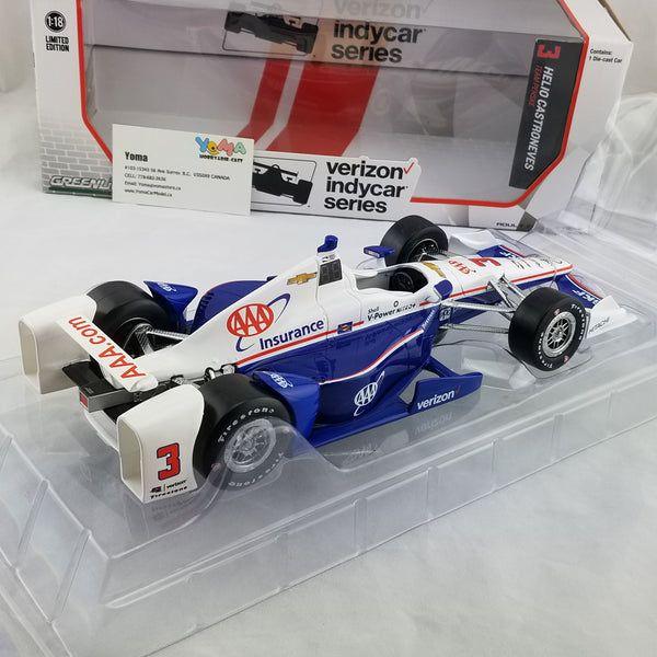 Miniatura 1/18 Indy 500 Helio Castroneves 3 Greenlight - Carrinhos